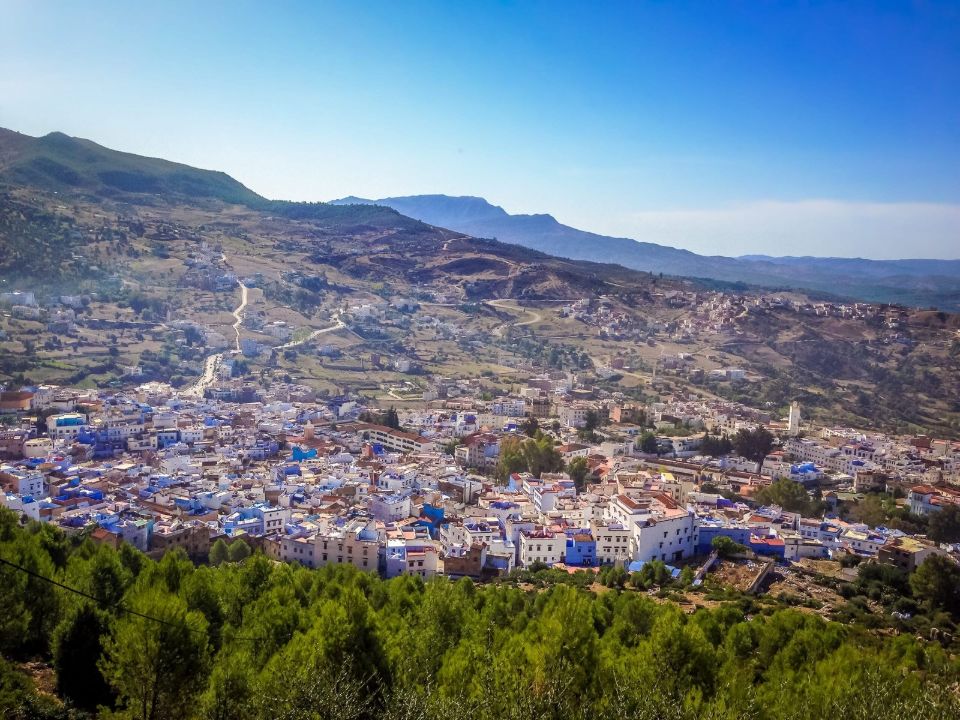 High view od Chefchaouen Blue Medina - Morocco