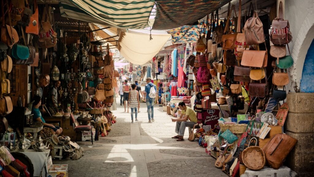 Autumn travel in Morocco with pleasant weather for exploring medinas, markets, and historic city streets